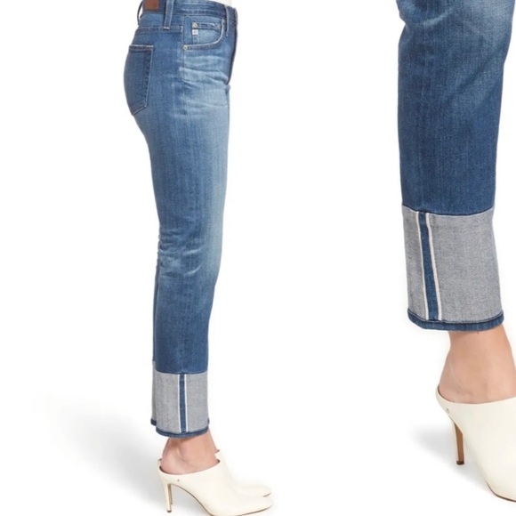 NWT AG Adriano Goldschmied The Isabelle High Rise Straight Crop Jeans, Size 26 - Picture 5 of 11